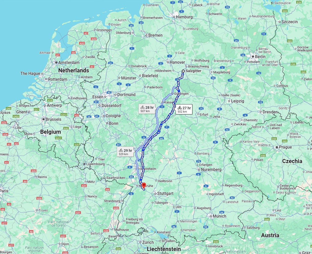Anreise von Salzgitter Zu Pforzheim Über 