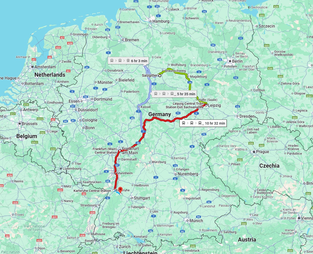 Anreise von Salzgitter Zu Pforzheim Über 