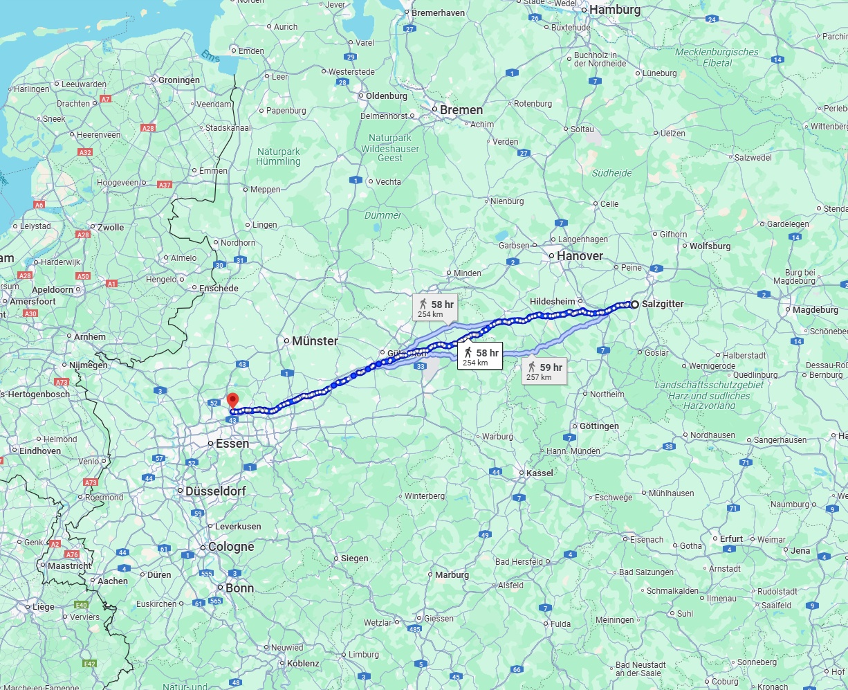 Anreise von Salzgitter Zu Recklinghausen Über 