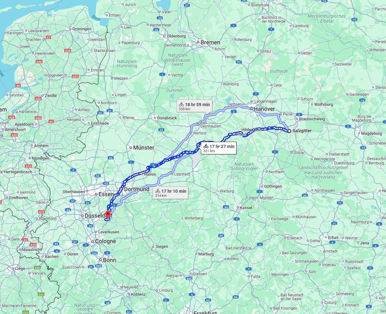 Anreise von Salzgitter Zu Remscheid Über 