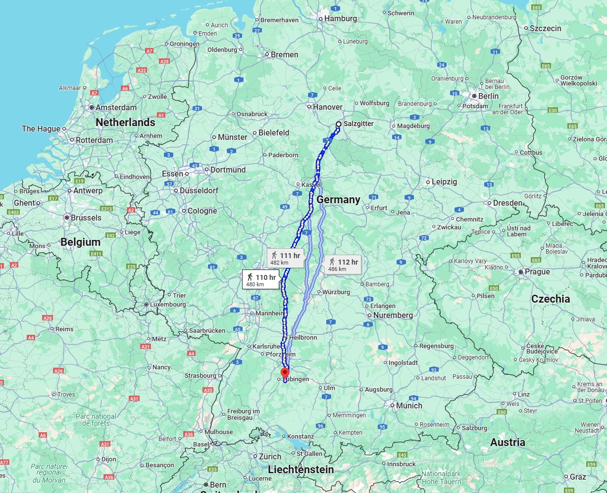 Anreise von Salzgitter Zu Reutlingen Über 