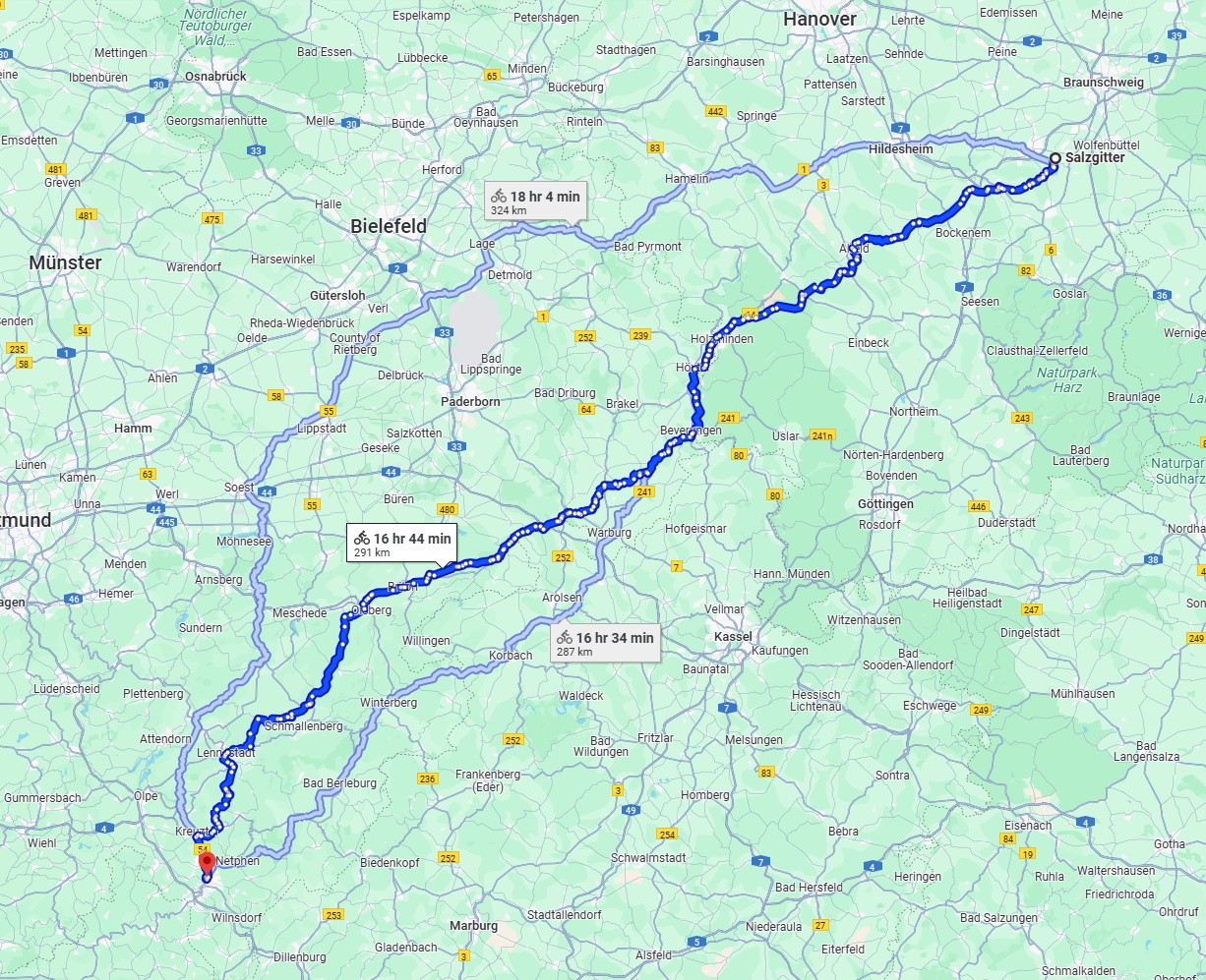 Anreise von Salzgitter Zu Siegen Über 
