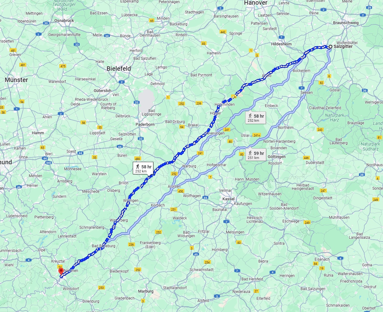 Anreise von Salzgitter Zu Siegen Über 