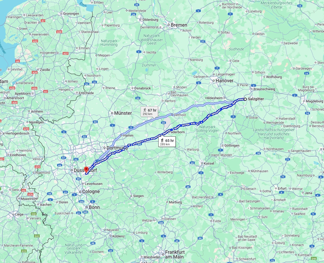 Anreise von Salzgitter Zu Solingen Über 