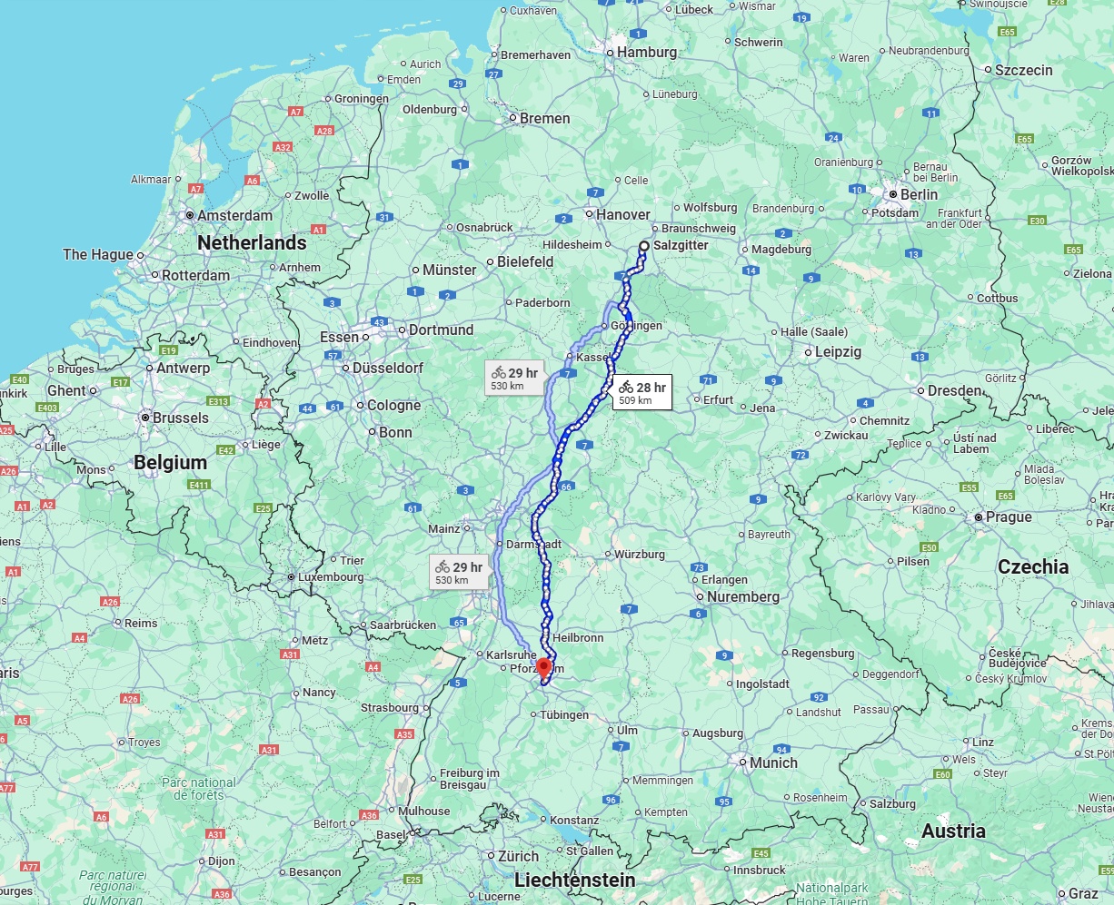 Anreise von Salzgitter Zu Stuttgart Über 