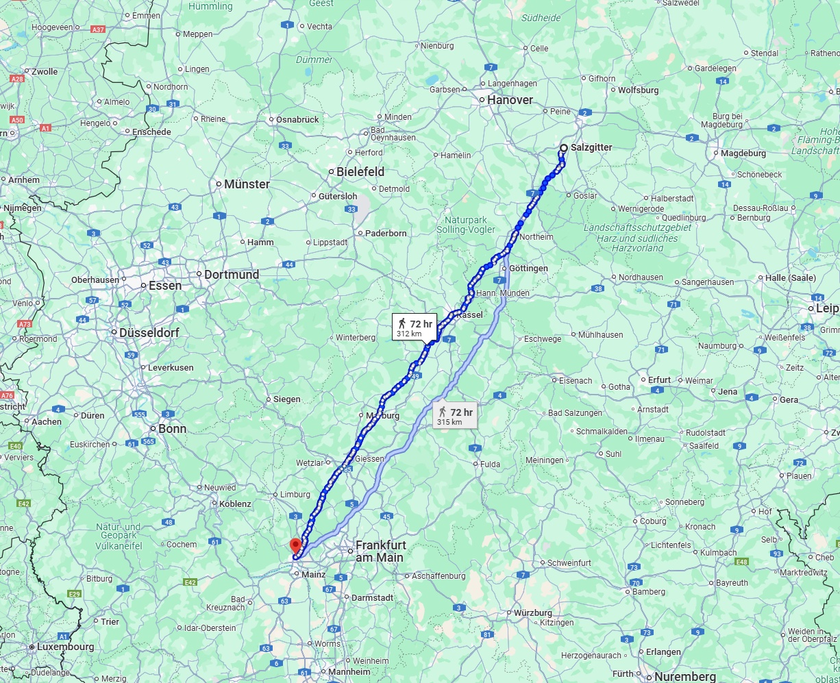 Anreise von Salzgitter Zu Wiesbaden Über 