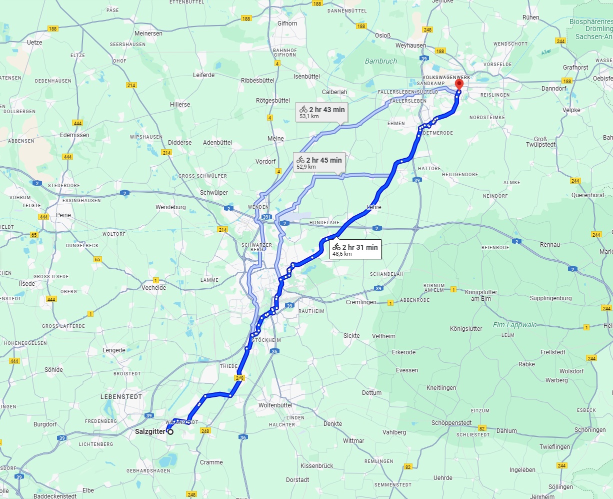 Anreise von Salzgitter Zu Wolfsburg Über 