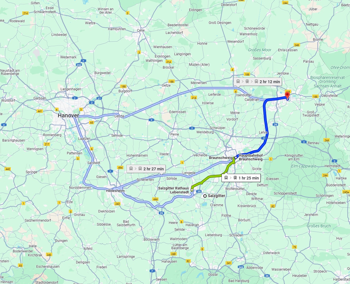 Anreise von Salzgitter Zu Wolfsburg Über 