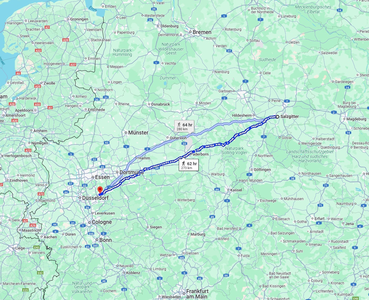 Anreise von Salzgitter Zu Wuppertal Über 