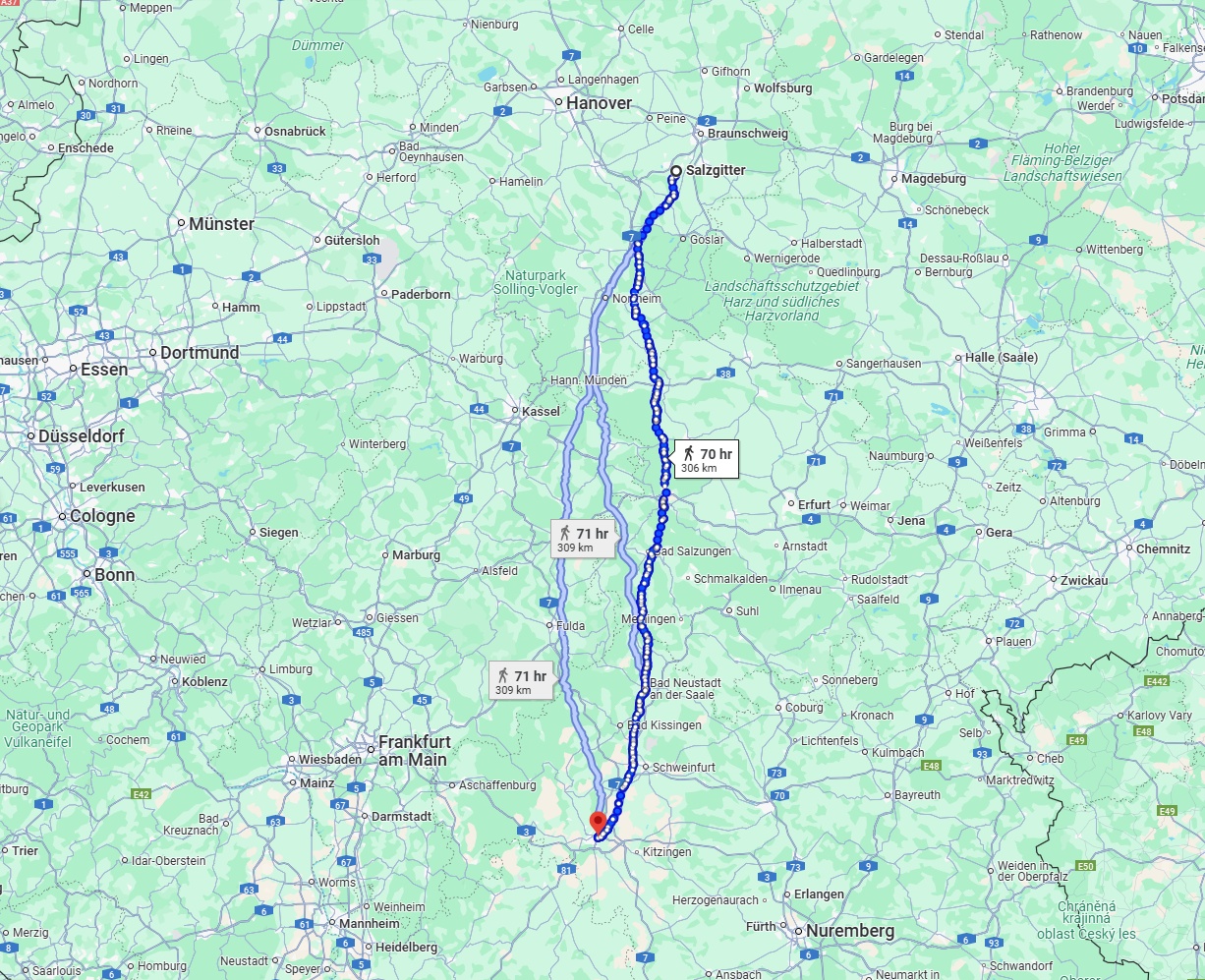 Anreise von Salzgitter Zu Würzburg Über 