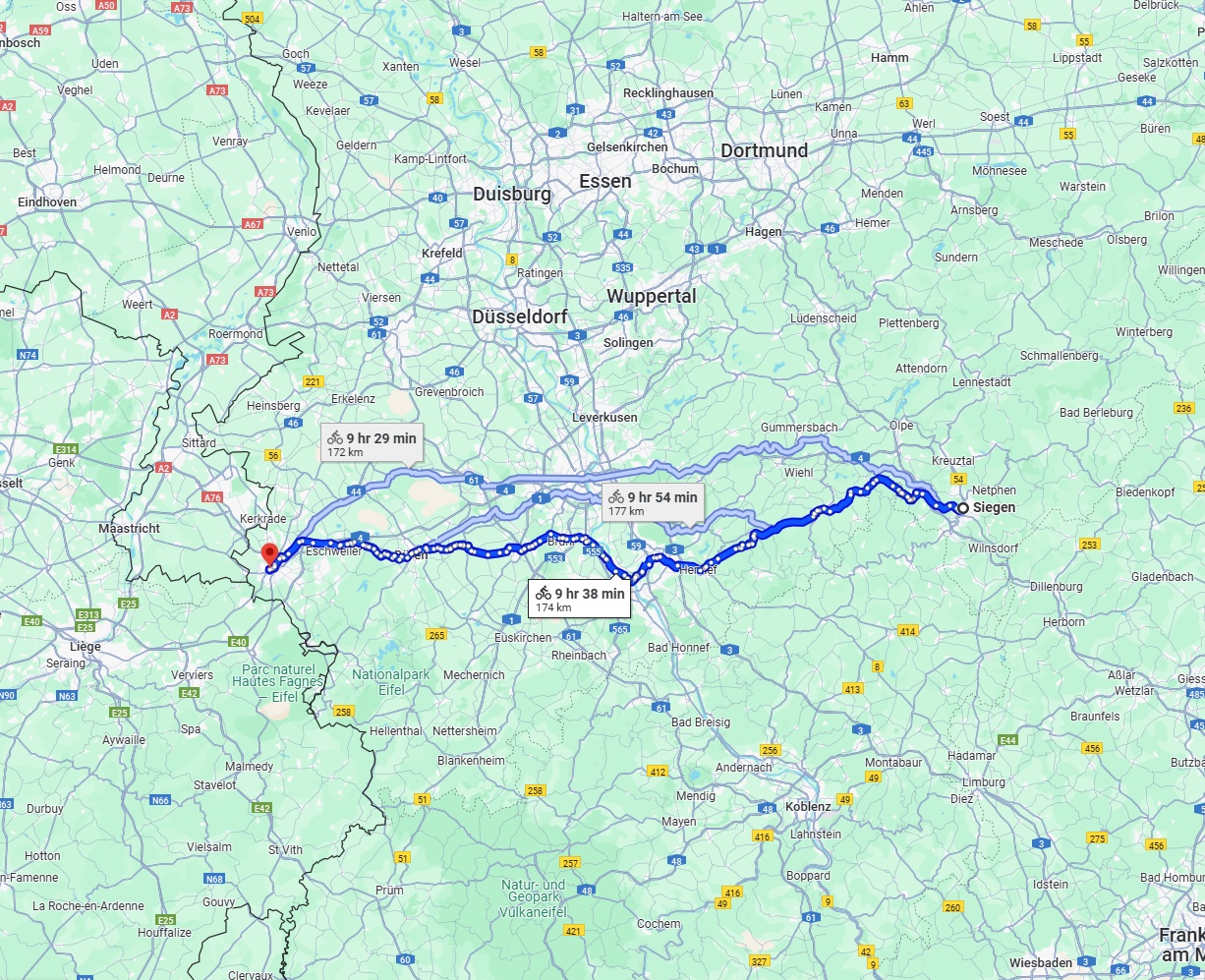 Anreise von Siegen Zu Aachen Über 