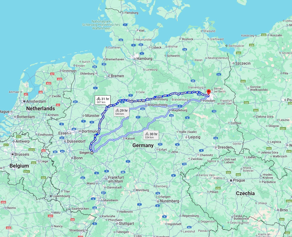 Anreise von Siegen Zu Berlin Über 