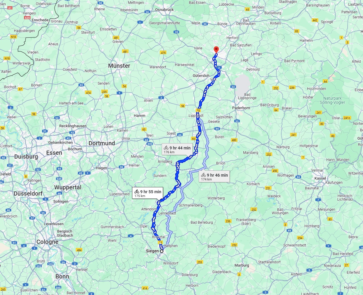 Anreise von Siegen Zu Bielefeld Über 