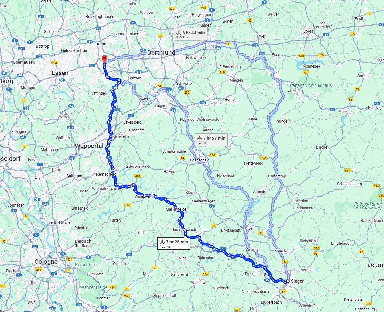 Anreise von Siegen Zu Bochum Über 