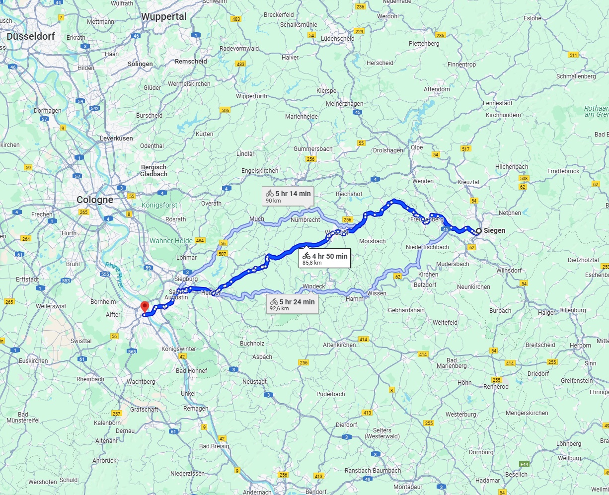 Anreise von Siegen Zu Bonn Über 