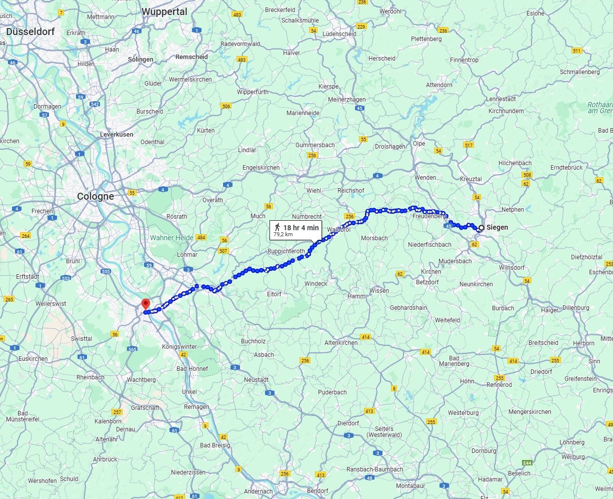 Anreise von Siegen Zu Bonn Über 