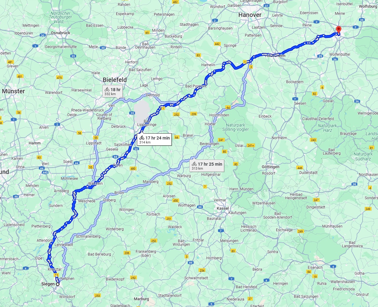 Anreise von Siegen Zu Braunschweig Über 
