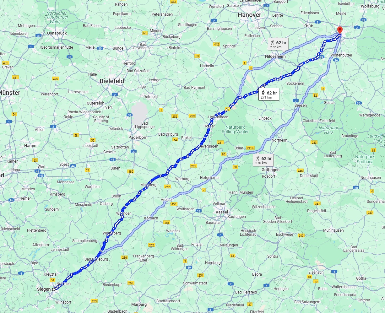 Anreise von Siegen Zu Braunschweig Über 