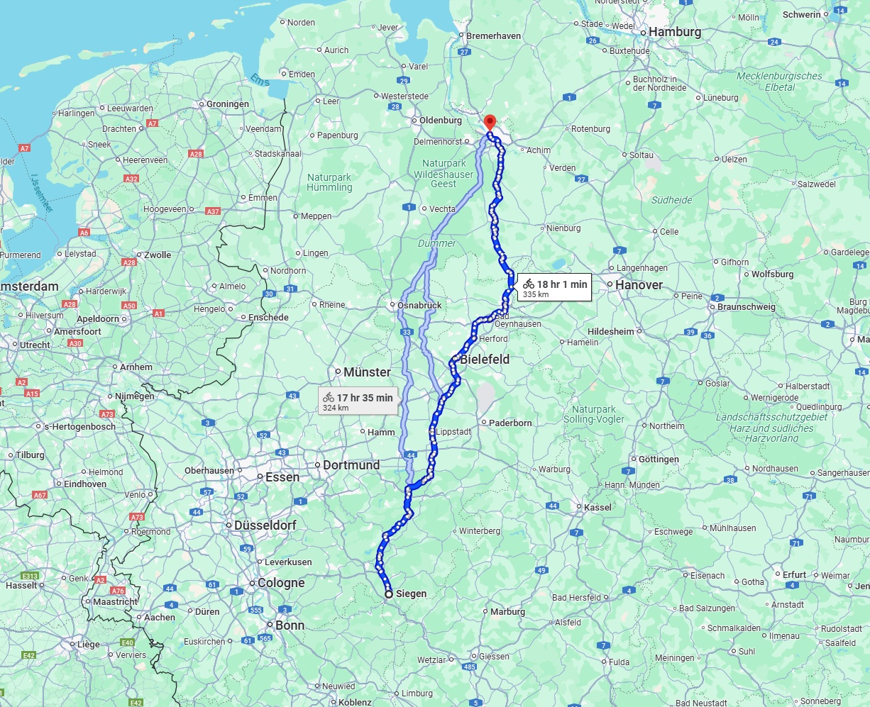 Anreise von Siegen Zu Bremen Über 