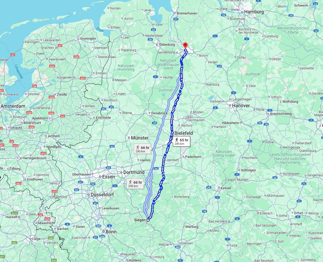 Anreise von Siegen Zu Bremen Über 