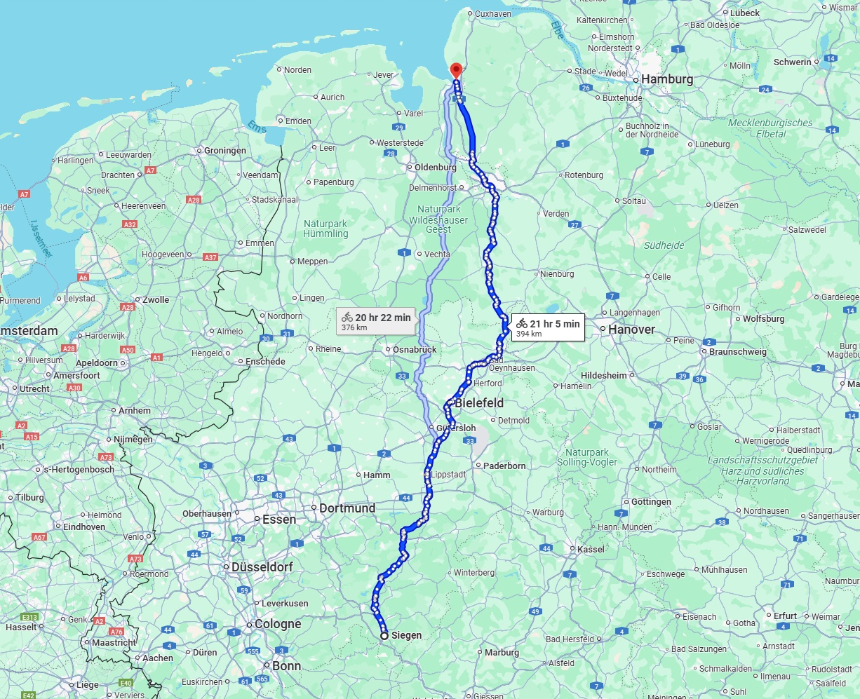 Anreise von Siegen Zu Bremerhaven Über 