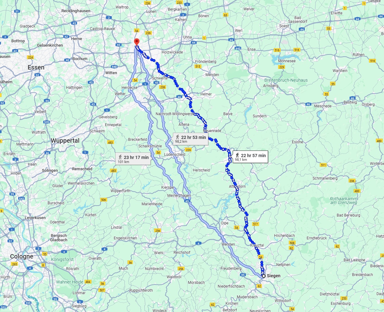 Anreise von Siegen Zu Dortmund Über 