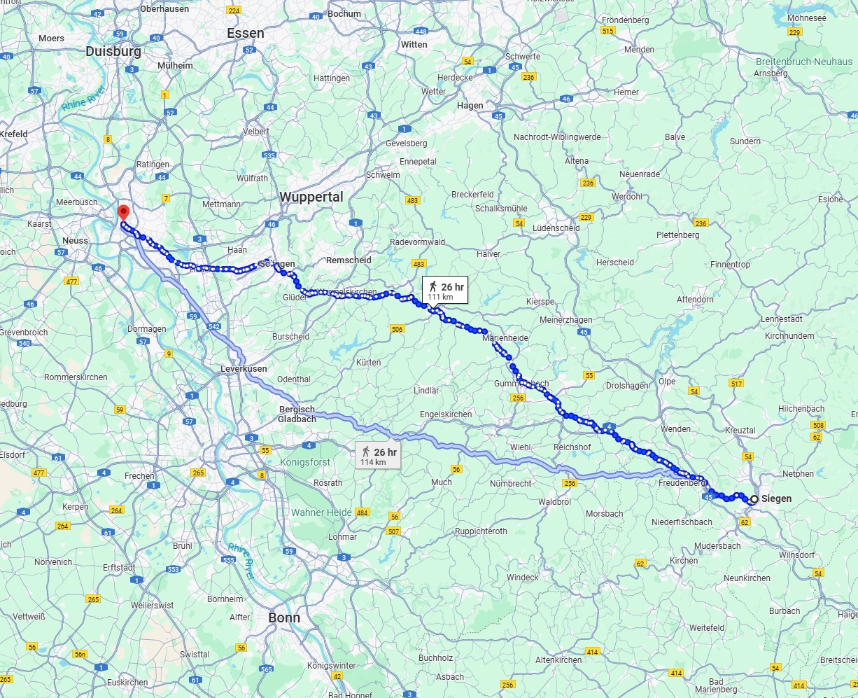 Anreise von Siegen Zu Düsseldorf Über 