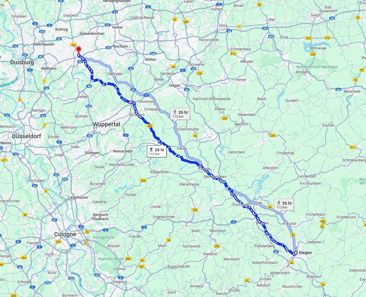 Anreise von Siegen Zu Essen Über 