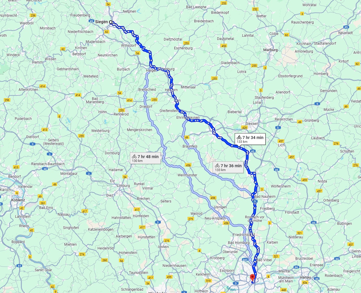 Anreise von Siegen Zu Frankfurt am Main Über 