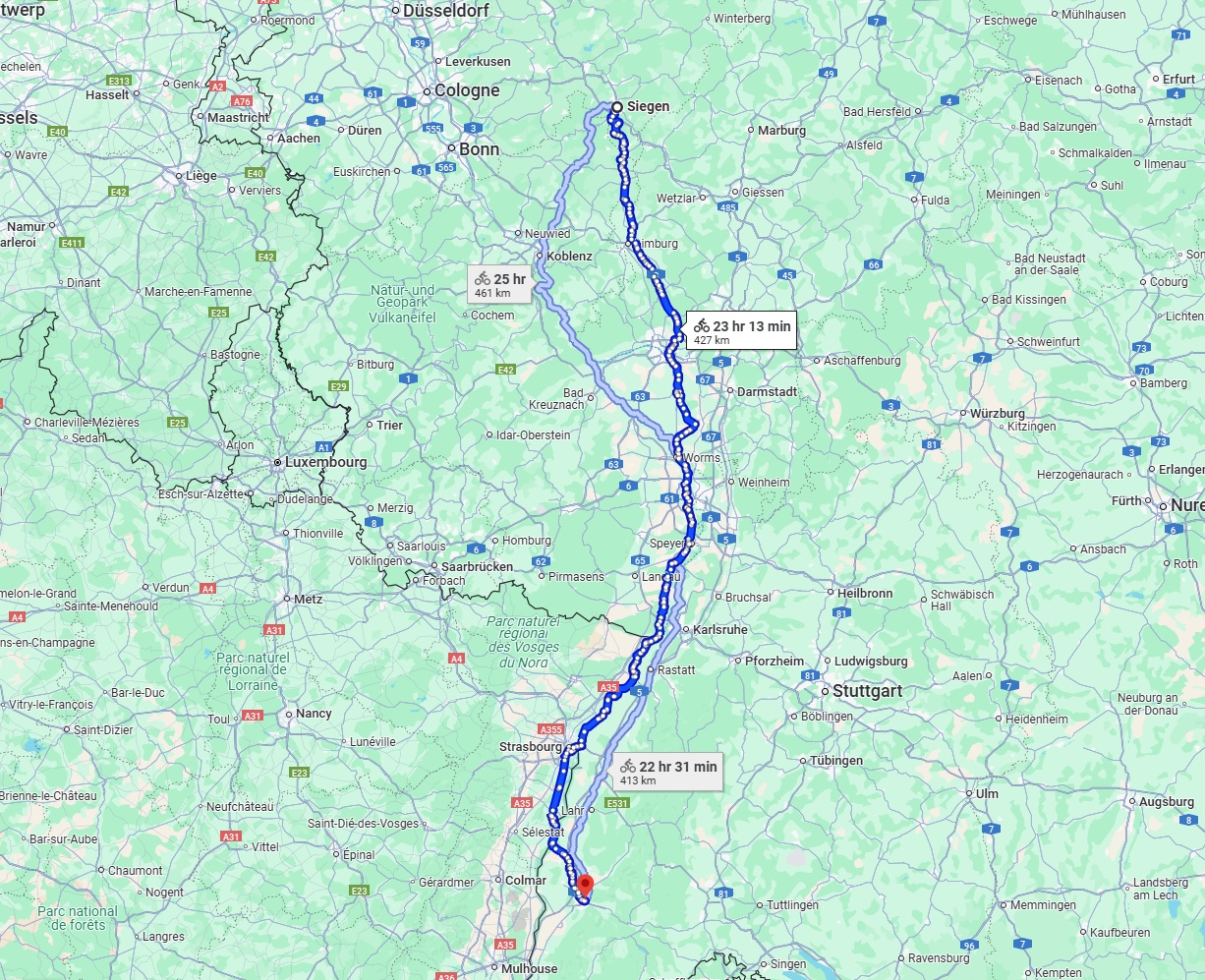 Anreise von Siegen Zu Freiburg im Breisgau Über 