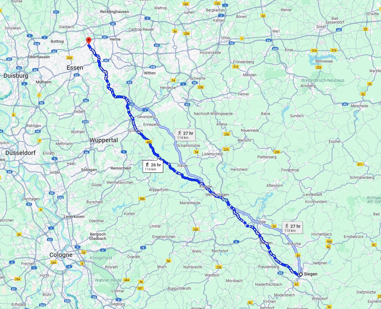 Anreise von Siegen Zu Gelsenkirchen Über 
