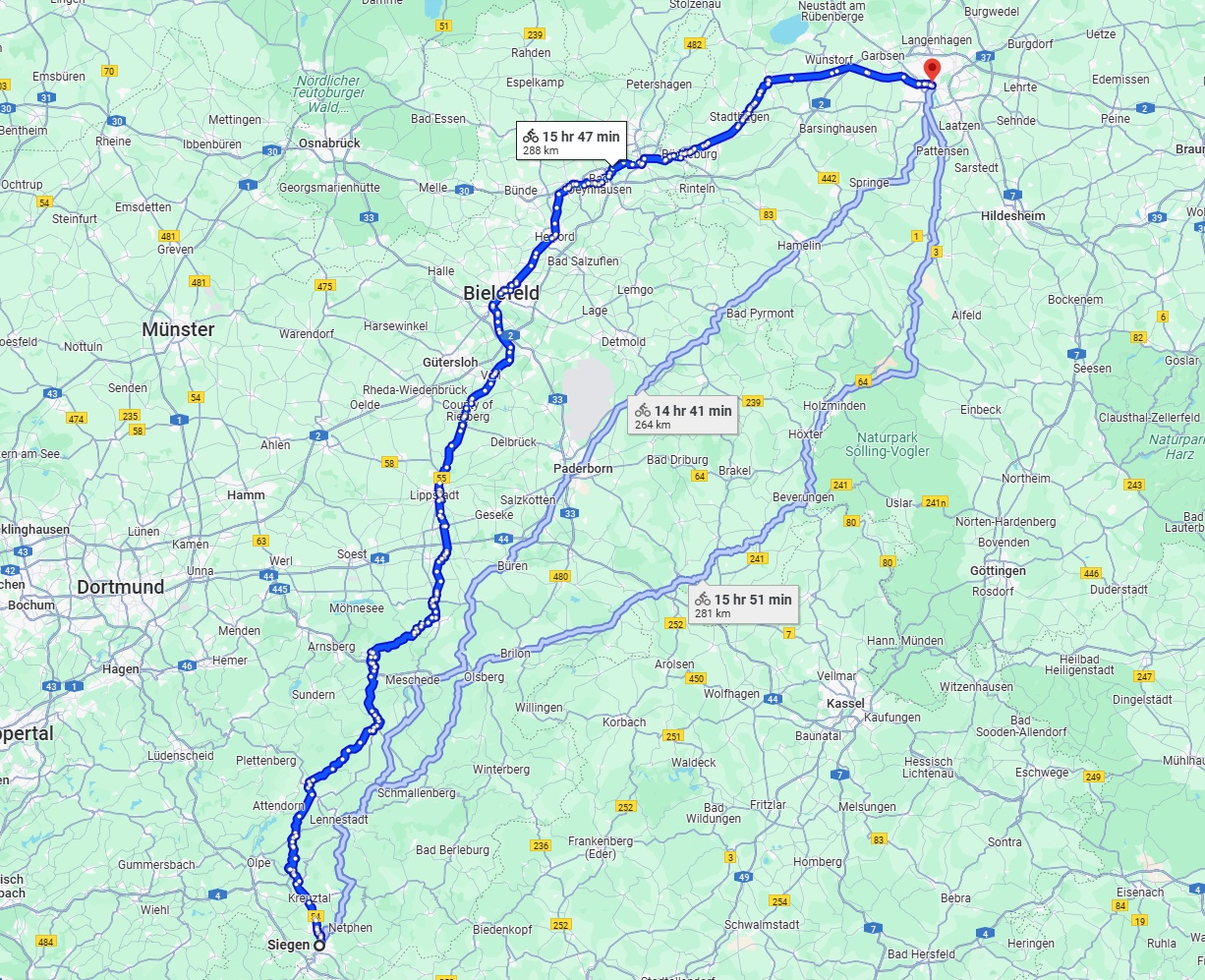 Anreise von Siegen Zu Hannover Über 
