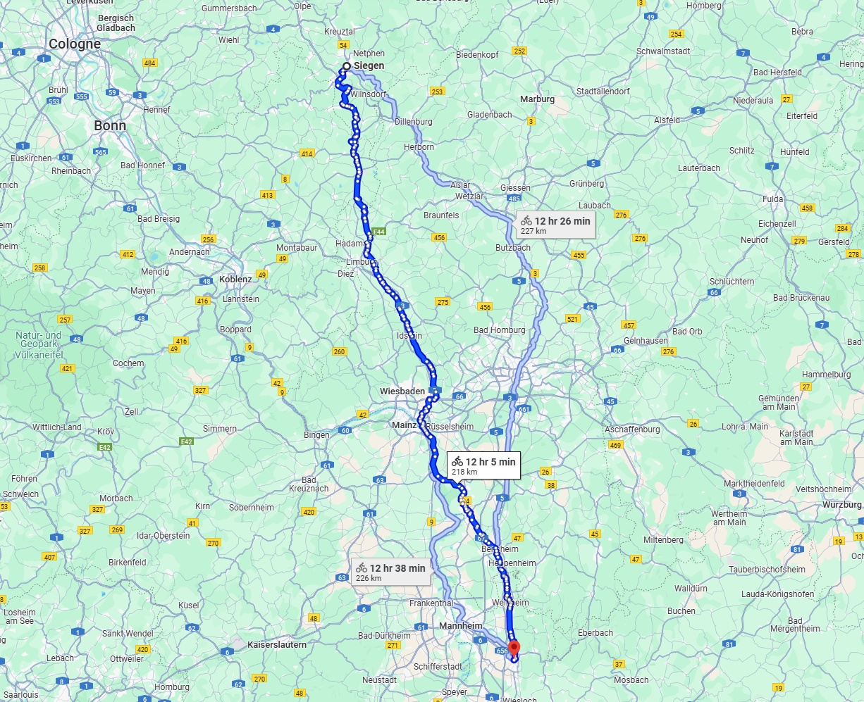 Anreise von Siegen Zu Heidelberg Über 