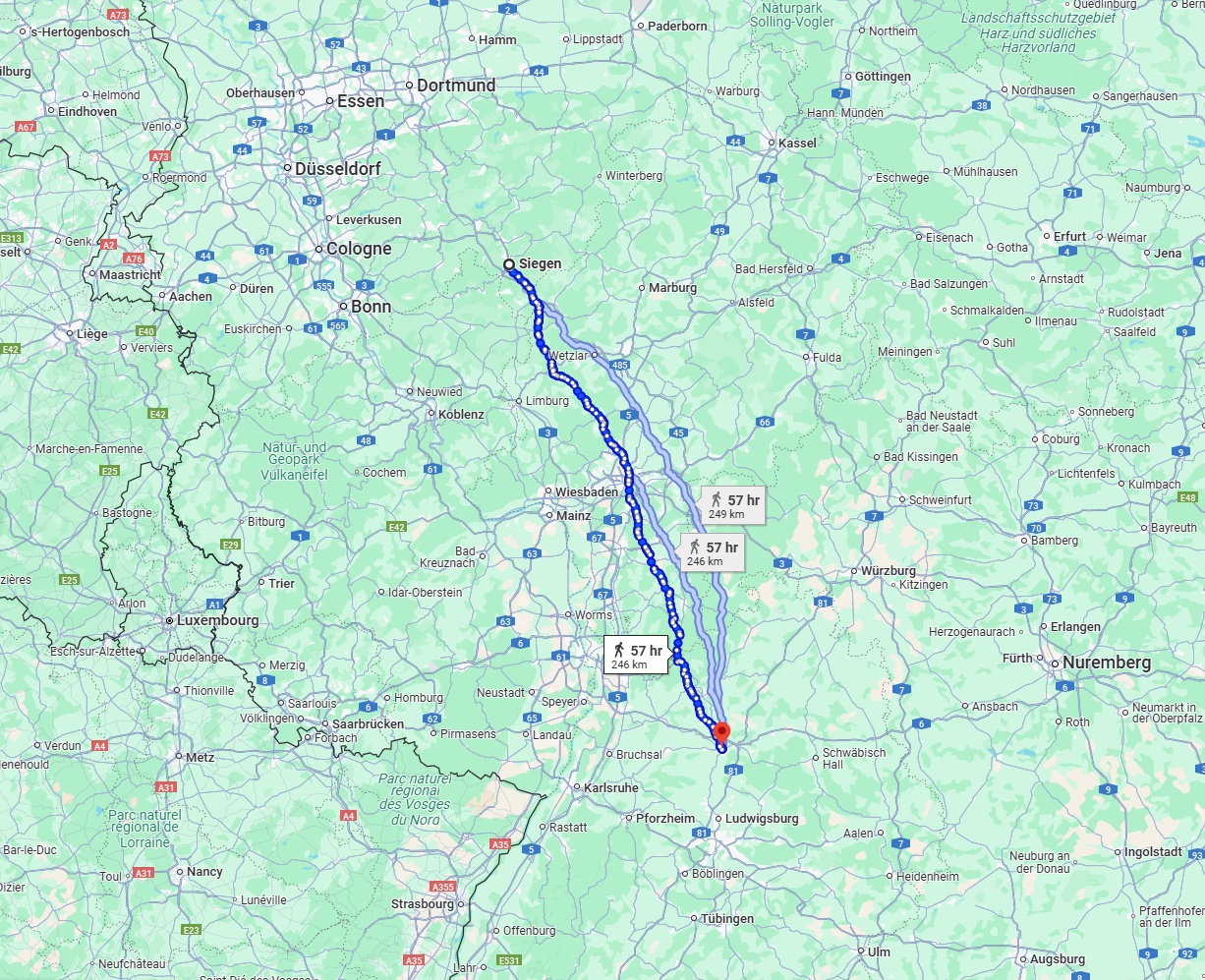 Anreise von Siegen Zu Heilbronn Über 