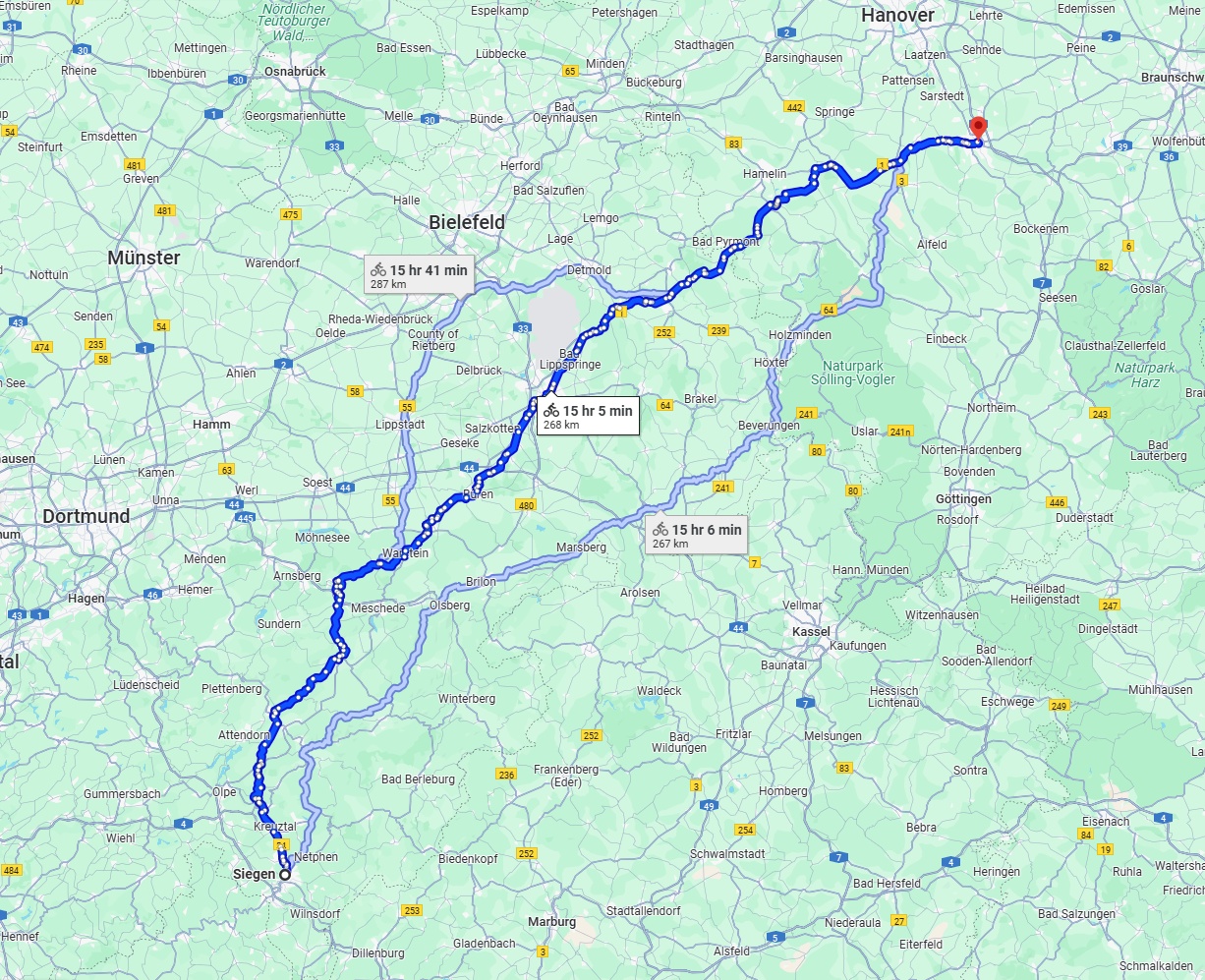 Anreise von Siegen Zu Hildesheim Über 