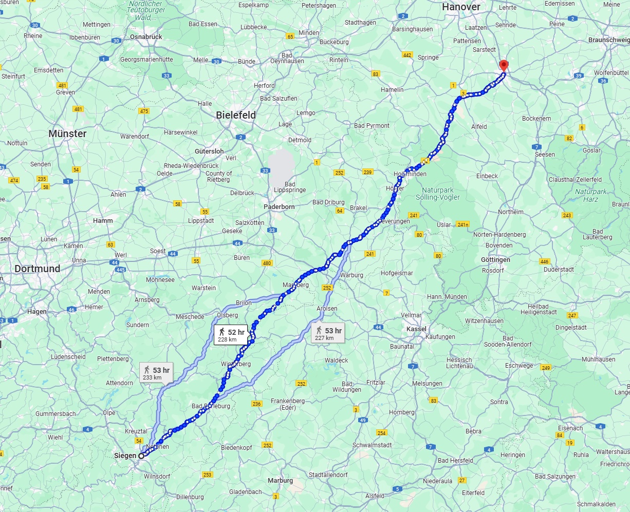 Anreise von Siegen Zu Hildesheim Über 