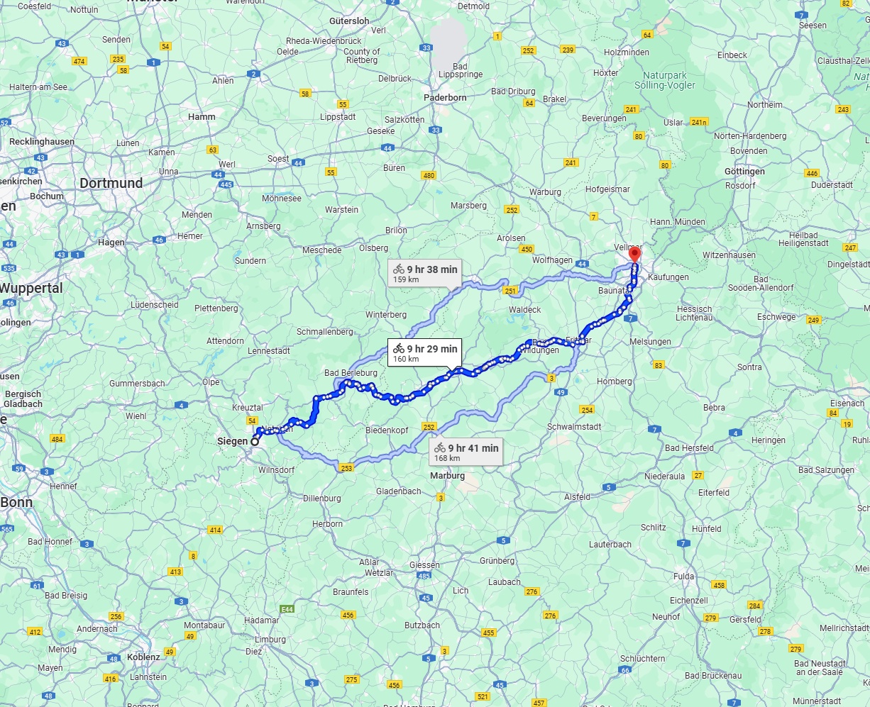 Anreise von Siegen Zu Kassel Über 