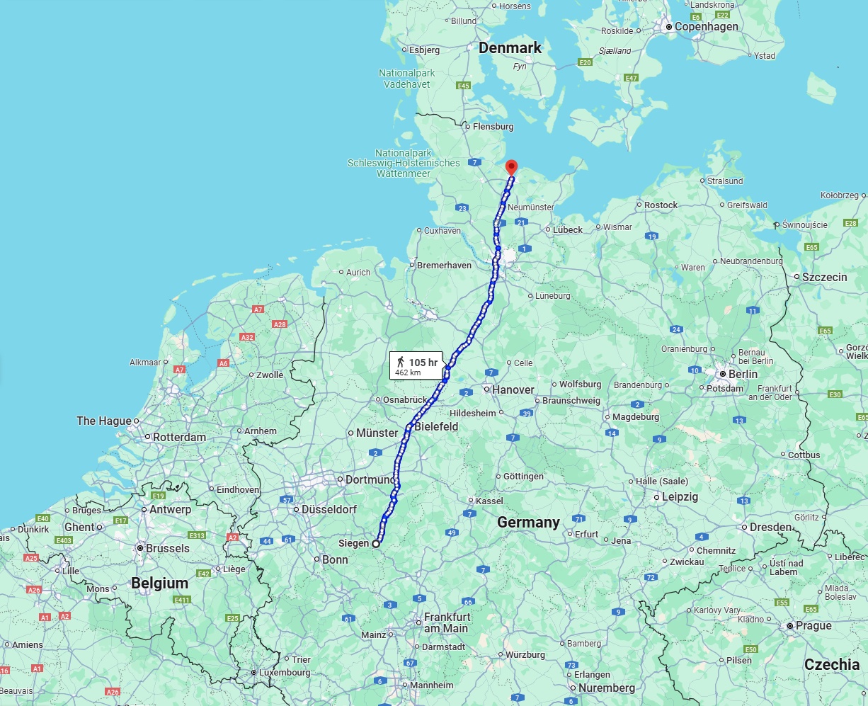Anreise von Siegen Zu Kiel Über 