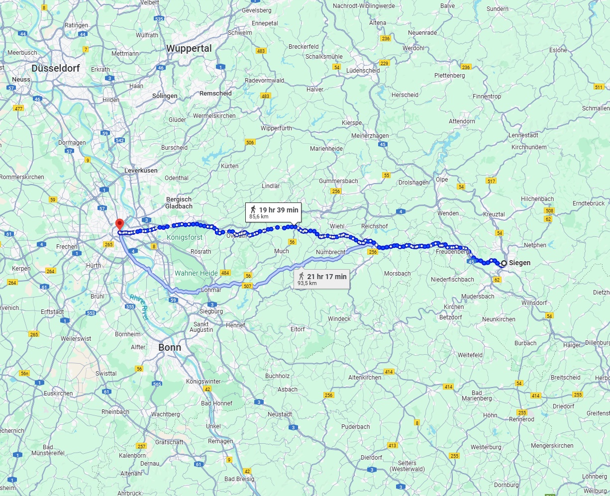 Anreise von Siegen Zu Köln Über 