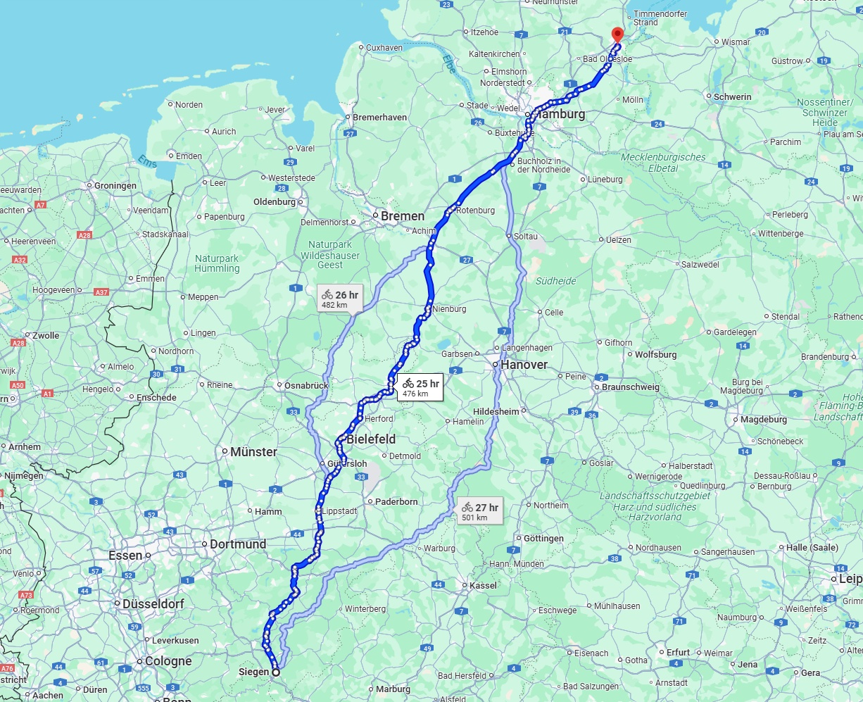 Anreise von Siegen Zu Lübeck Über 