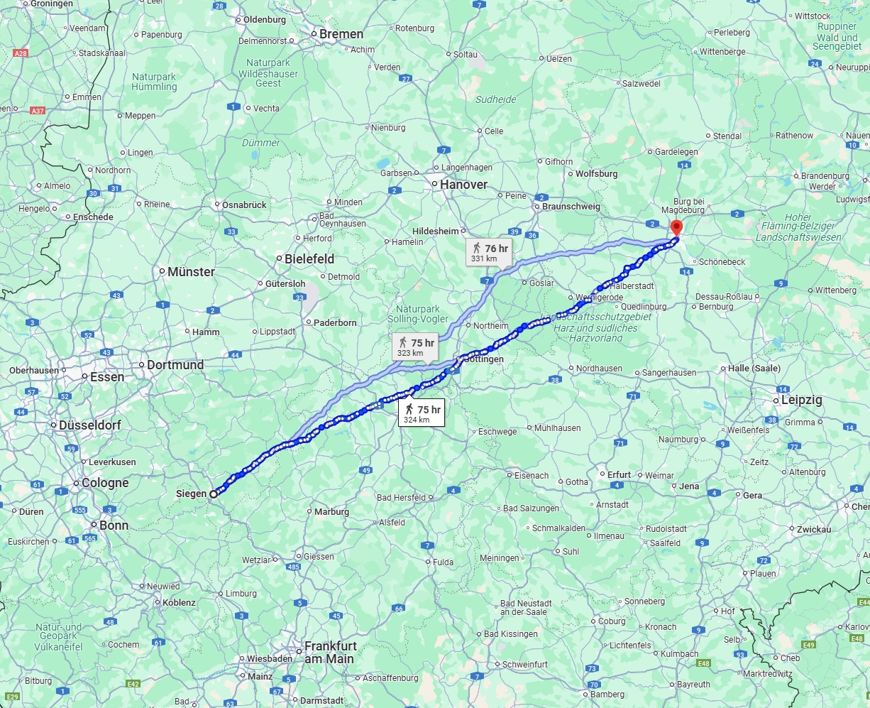 Anreise von Siegen Zu Magdeburg Über 