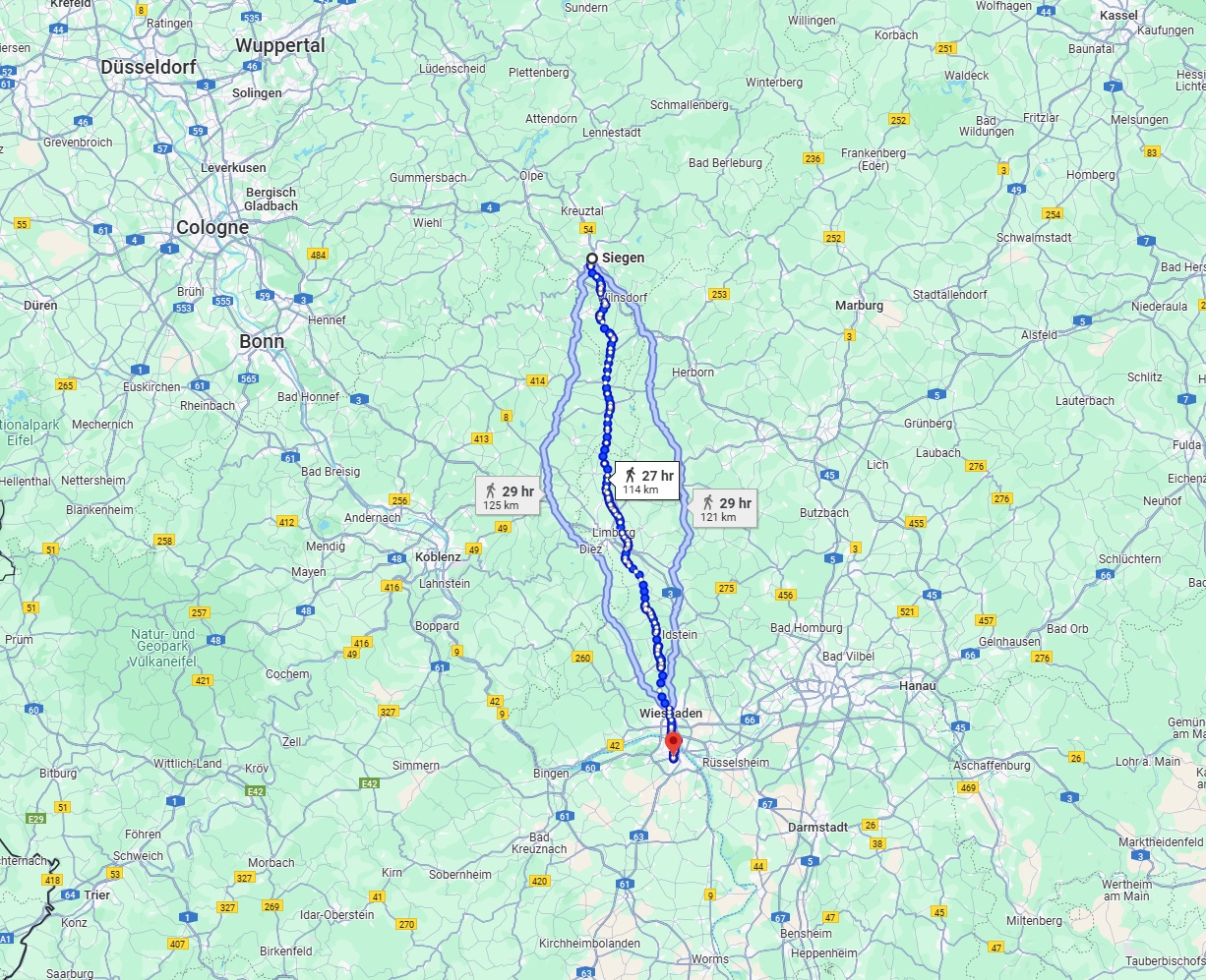 Anreise von Siegen Zu Mainz Über 