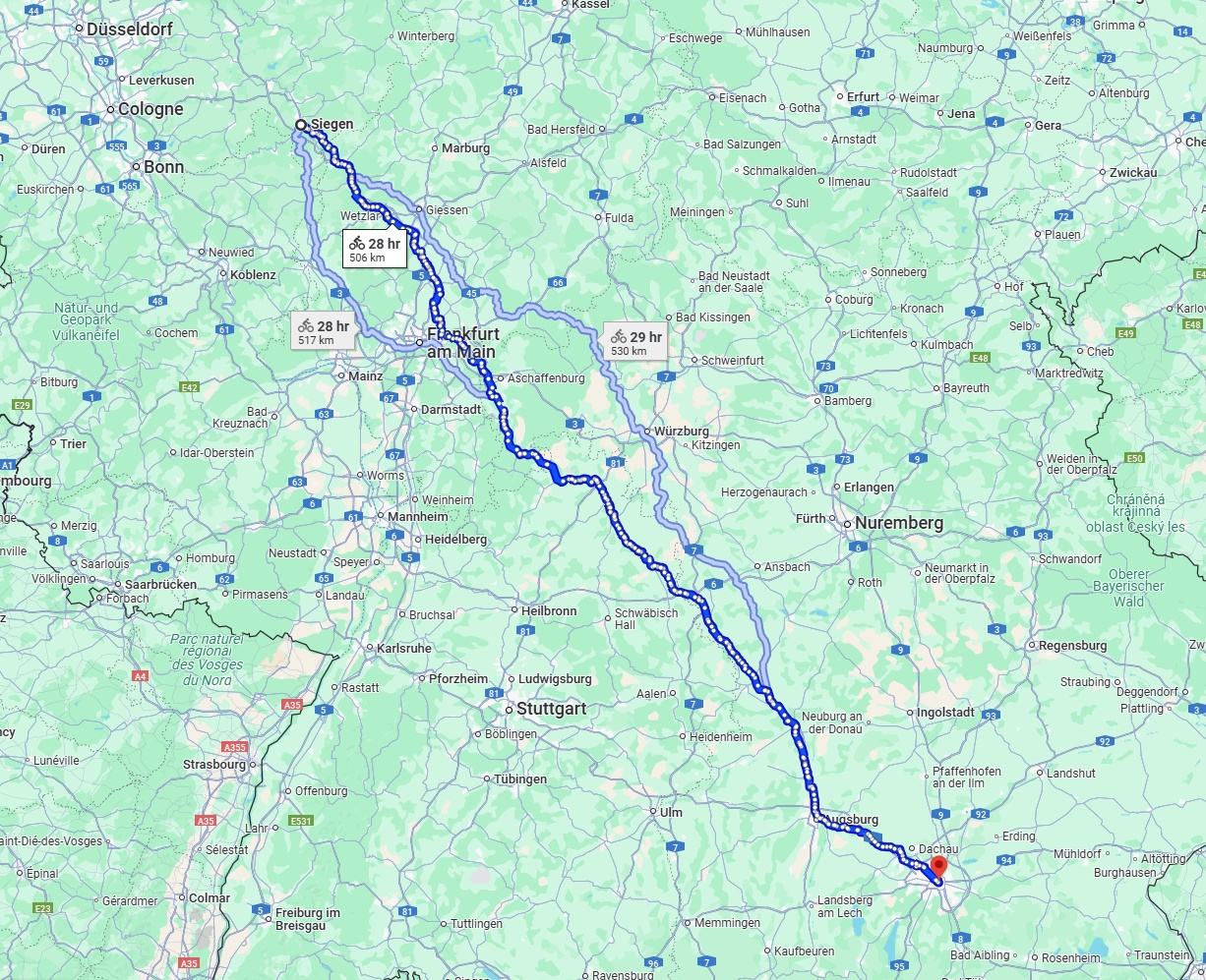Anreise von Siegen Zu München Über 