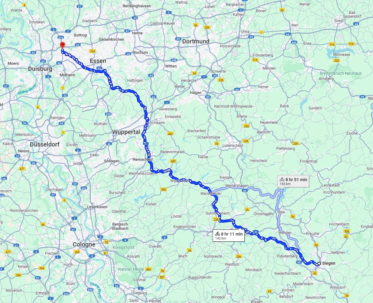 Anreise von Siegen Zu Oberhausen Über 