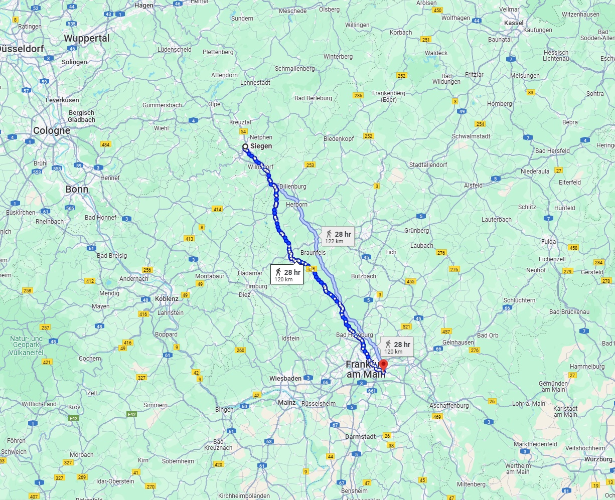 Anreise von Siegen Zu Offenbach am Main Über 