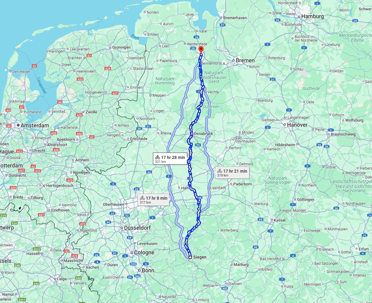 Anreise von Siegen Zu Oldenburg Über 