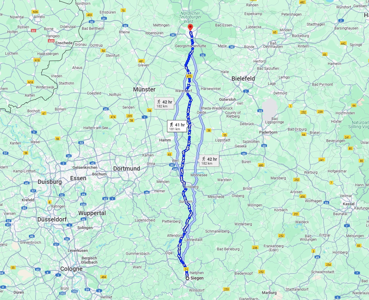 Anreise von Siegen Zu Osnabrück Über 