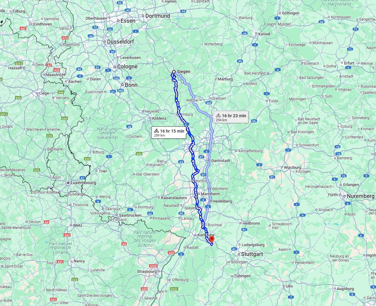 Anreise von Siegen Zu Pforzheim Über 