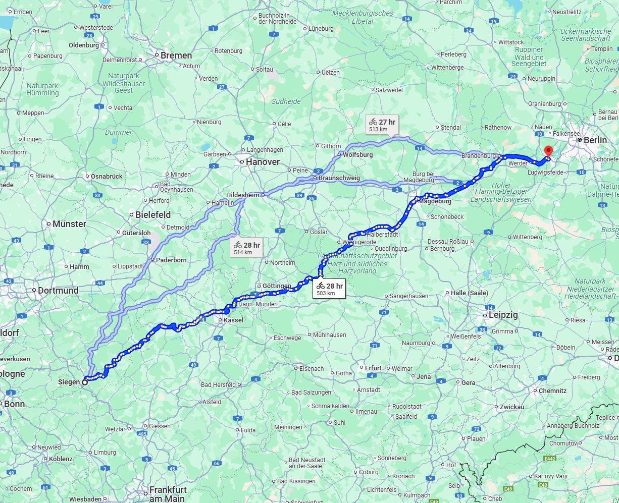 Anreise von Siegen Zu Potsdam Über 