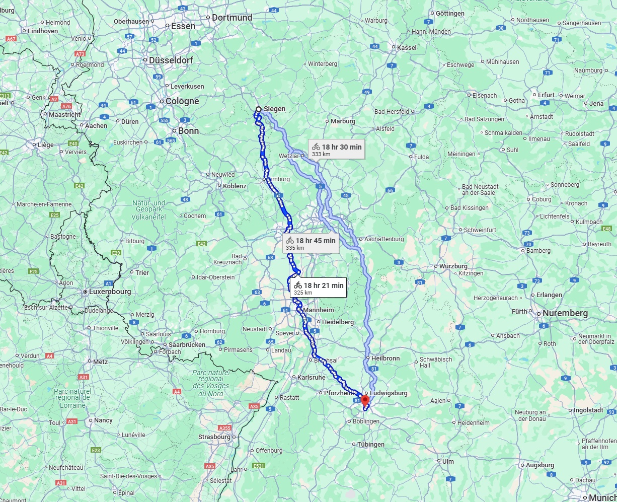 Anreise von Siegen Zu Stuttgart Über 